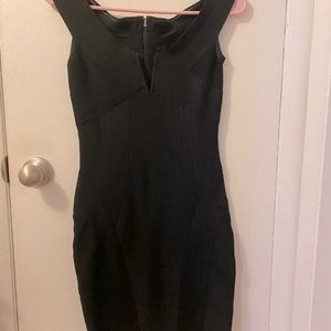 Marciano Black Bandage Dress